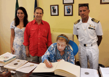 Elettra Marconi in visita alla Direzione Marittima di Olbia